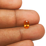 0.68-Carat Deep Orange Oval Cut Tanzanian Clinohumite