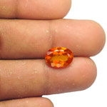 3.41-Carat Intense Orange Clinohumite from Tanzania