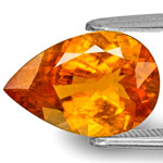 3.07-Carat Vivid Golden Orange Eye-Clean Tanzanian Clinohumite