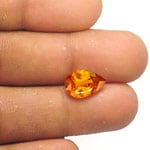 3.07-Carat Vivid Golden Orange Eye-Clean Tanzanian Clinohumite