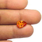 2.41-Carat Unique Dark Orange Clinohumite from Tanzania