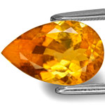 3.18-Carat Yellowish Orange Clinohumite from Mahenge, Tanzania