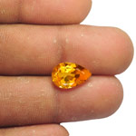 3.18-Carat Yellowish Orange Clinohumite from Mahenge, Tanzania