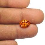 2.79-Carat Sparkling Dark Orange Clinohumite from Tanzania