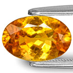 1.68-Carat Golden Orange Oval-Cut Tanzanian Clinohumite