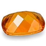 1.32-Carat Cushion-Cut Intense Orange Clinohumite from Mahenge