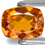 0.76-Carat Eye-Clean Deep Orange Clinohumite from Tanzania