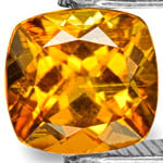 0.97-Carat Exceptional VVS Neon Golden Orange Clinohumite