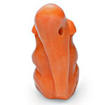 5.37-Carat Sculpture of Squirrel (Carved from Natural Coral)