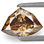 0.78-Carat Lovely Fancy Deep Chocolate Brown Trilliant Diamond