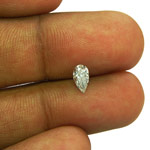 0.41-Carat D-Color SI1-Clarity Eye-Clean Pear Shaped Diamond