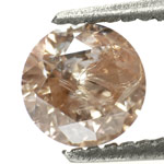 0.92-Carat Round Brilliant Cut Brown Diamond