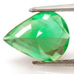 1.50-Carat Sparkling Leaf Green Emerald from Zambia