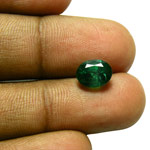 2.28-Carat Breathtaking Deep Velvet Green Emerald from Zambia