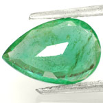 2.24-Carat Shallow-Cut Pear Shaped Zambian Emerald