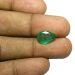 2.24-Carat Shallow-Cut Pear Shaped Zambian Emerald