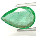 1.72-Carat Shallow-Cut Intense Green Pear-Shaped Emerald