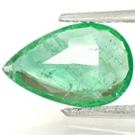 1.72-Carat Shallow-Cut Intense Green Pear-Shaped Emerald