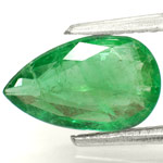 1.75-Carat Elegant Pear-Shaped Intense Green Emerald