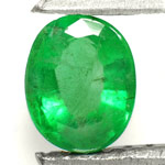 0.46-Carat Intense Green Untreated Zambian Emerald