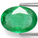 2.12-Carat Lustrous Intense Green Emerald from Zambia