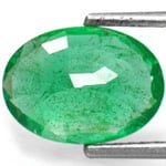 2.12-Carat Lustrous Intense Green Emerald from Zambia