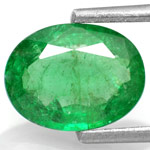 1.39-Carat Natural & Untreated Dark Green Zambian Emerald