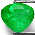 1.53-Carat Lovely Neon Green Heart-Shaped Colombian Emerald