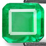 0.61-Carat Lustrous Vivid Green Emerald from Colombia