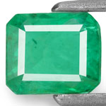 0.96-Carat Intense Green Emerald from Zambia (Untreated)