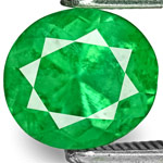 1.36-Carat Natural Bright Green Oval-Cut Colombian Emerald