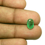 1.72-Carat Grass Green Zambian Emerald (AIGS Certified)