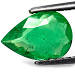 1.40-Carat Pear-Shaped Forest Green Emerald from Colombia