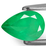 1.75-Carat Deep Bluish Green Pear-Shaped Colombian Emerald