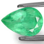 2.84-Carat Dazzling Light Green Pear-Shaped Colombian Emerald