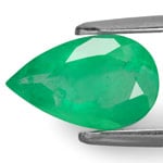 1.85-Carat Light Green Pear-Shaped Colombian Emerald