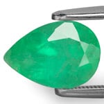 2.02-Carat Lovely Bluish Green Pear-Shaped Colombian Emerald