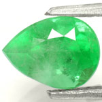 1.31-Carat Deep Green Pear-Shaped Colombian Emerald