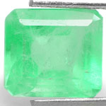 2.94-Carat Intense Bluish Green Colombian Emerald (Untreated)