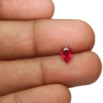 0.72-Carat IGI-Certified Vivid Pinkish Red Burmese Ruby