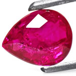 1.24-Carat Pear-Shaped Ruby from Mogok, Burma