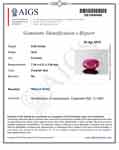 0.86-Carat AIGS-Certified Unheated Magenta Red Ruby