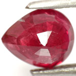 2.15-Carat Unheated Pear-Shaped Maroonish Red Ruby from Tanzania