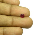 0.79-Carat Unheated Heart-Shaped Ruby from Mozambique (AIGS)