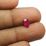 0.76-Carat IGI-Certified Unheated Pear-Shaped Niassa Ruby