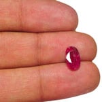 2.64-Carat Deep Purplish Red Ruby from Niassa Mines, Mozambique