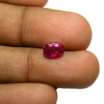 1.37-Carat Wonderful Unheated Intense Red Ruby from Mozambique