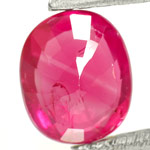 0.74-Carat Glorious VS-Clarity Pinkish Red Ruby from Myanmar