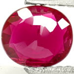 0.76-Carat Maroonish Non-Heated Red Ruby from Niassa, Mozambique