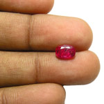 1.27-Carat IGI-Certified Unheated Oval-Cut Ruby from Mozambique